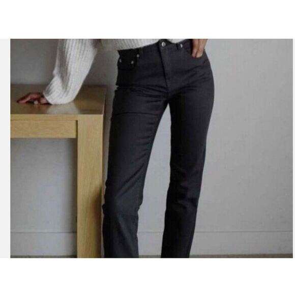NWT PERFECT FOR SPRING THAKOON CLASSIC CROPPED JEANS BLACK SZ 4 MSRP $150 COTTON - Picture 3 of 8